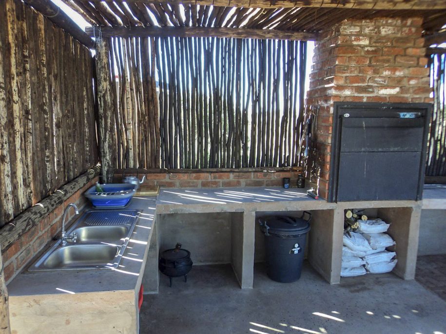 Camp area kitchen area