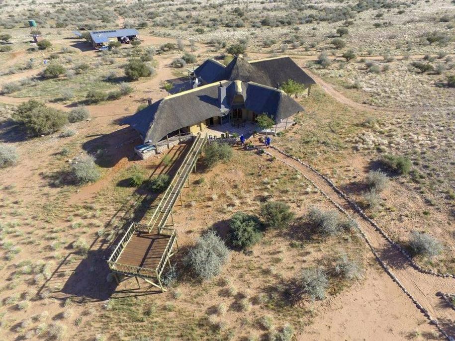 aerial drone view of wildheim wes farm